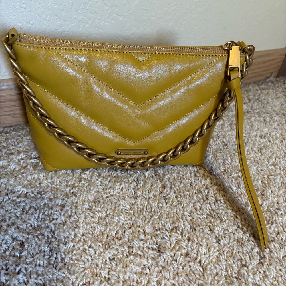 Rebecca Minkoff leather chevron quilted crossbody bag